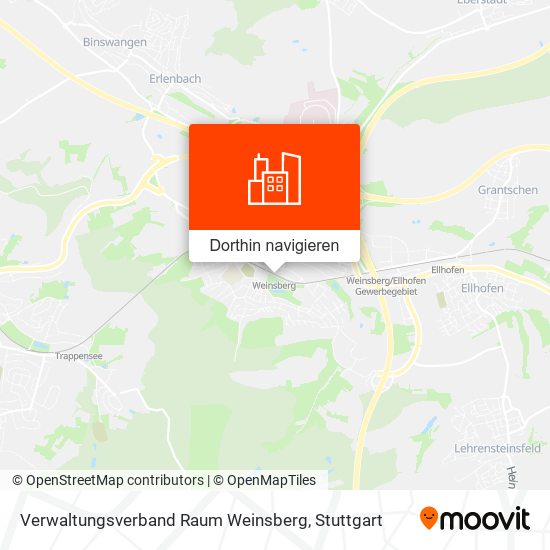 Verwaltungsverband Raum Weinsberg Karte