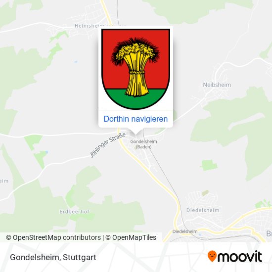 Gondelsheim Karte