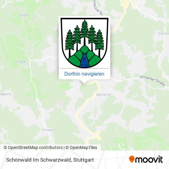 Schönwald Im Schwarzwald Karte