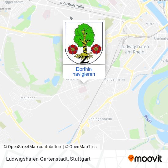 Ludwigshafen-Gartenstadt Karte