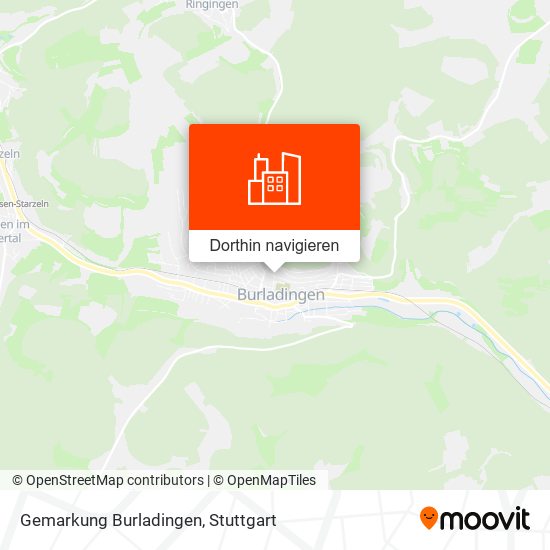 Gemarkung Burladingen Karte