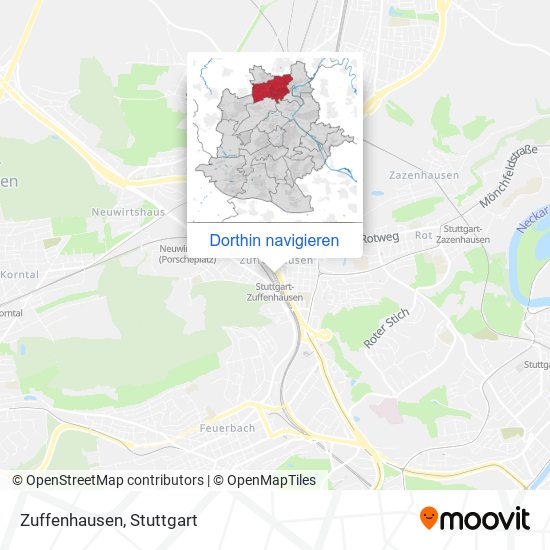 Zuffenhausen Karte