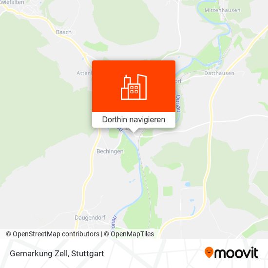 Gemarkung Zell Karte