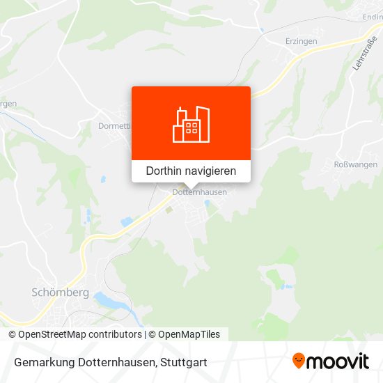 Gemarkung Dotternhausen Karte