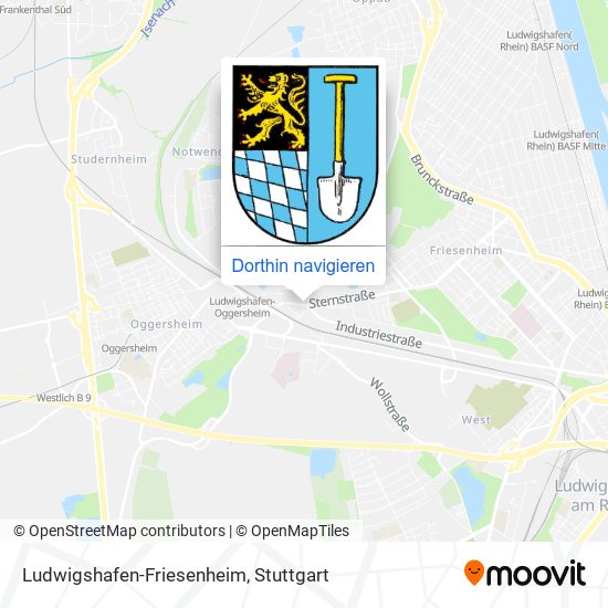 Ludwigshafen-Friesenheim Karte