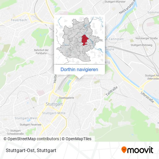 Stuttgart-Ost Karte