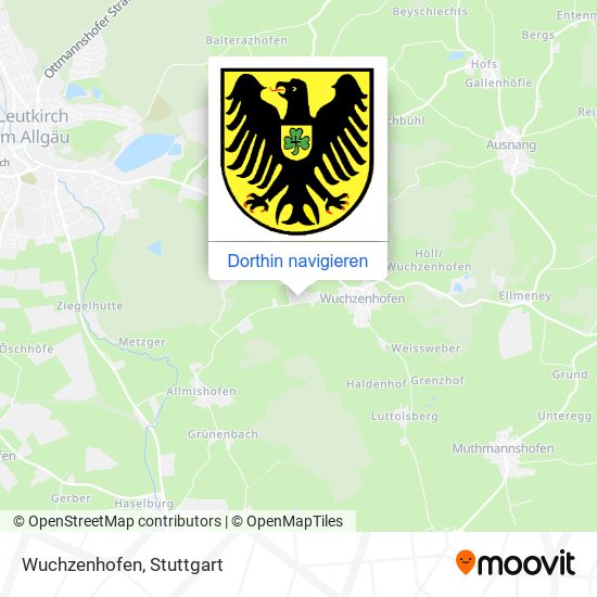 Wuchzenhofen Karte