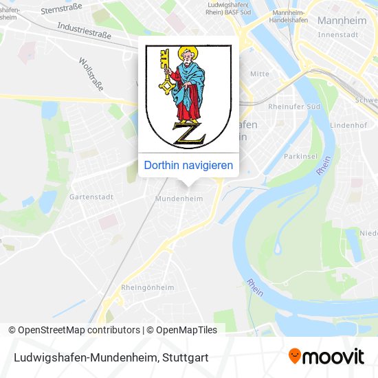 Ludwigshafen-Mundenheim Karte