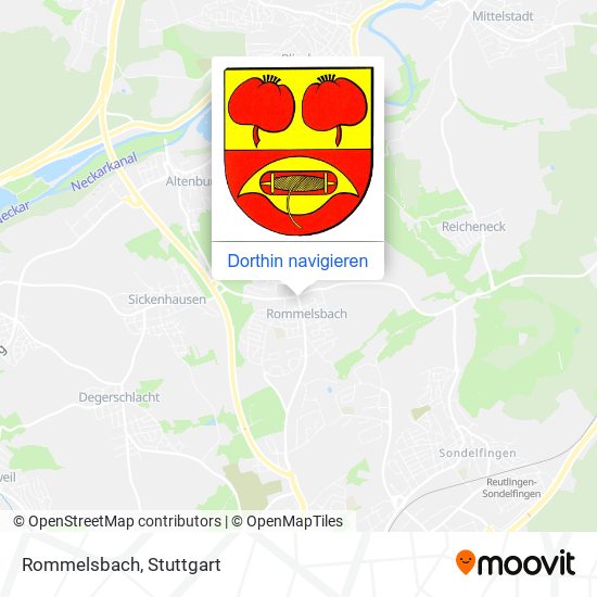 Rommelsbach Karte