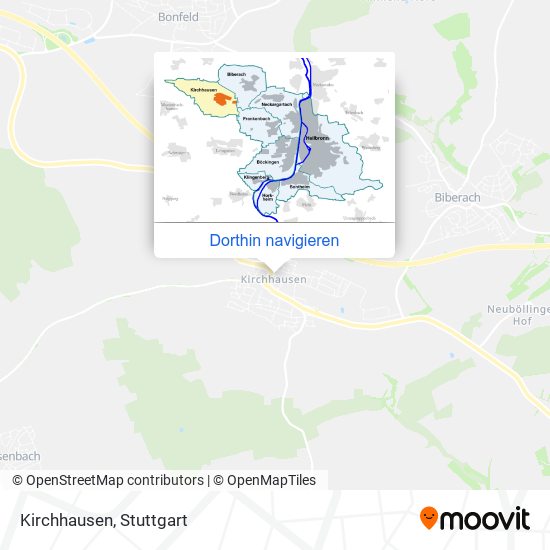 Kirchhausen Karte