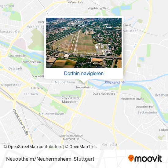 Neuostheim/Neuhermsheim Karte