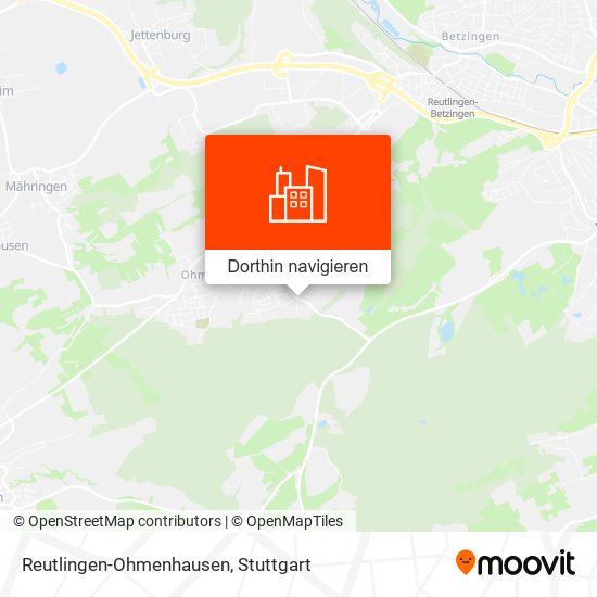 Reutlingen-Ohmenhausen Karte