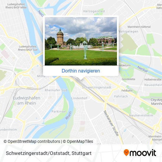 Schwetzingerstadt/Oststadt Karte
