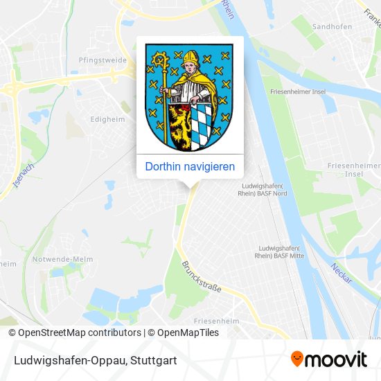 Ludwigshafen-Oppau Karte