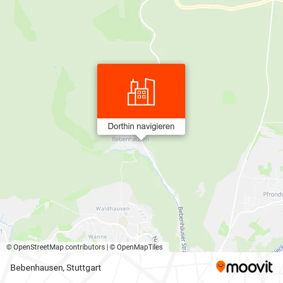 Bebenhausen Karte