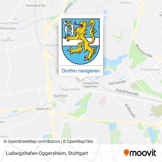 Ludwigshafen-Oggersheim Karte