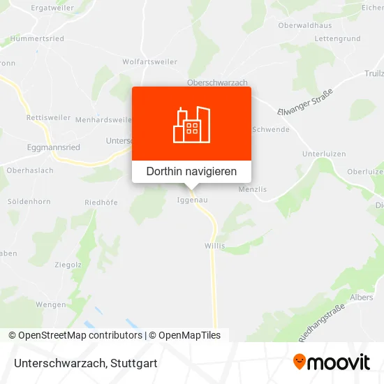 Unterschwarzach Karte