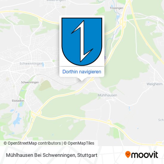 Mühlhausen Bei Schwenningen Karte