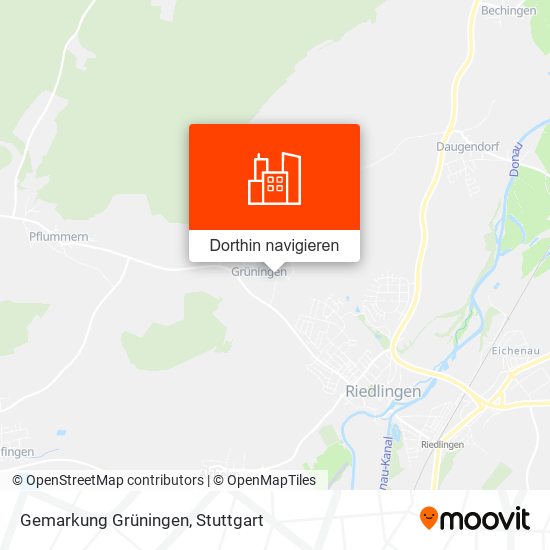 Gemarkung Grüningen Karte