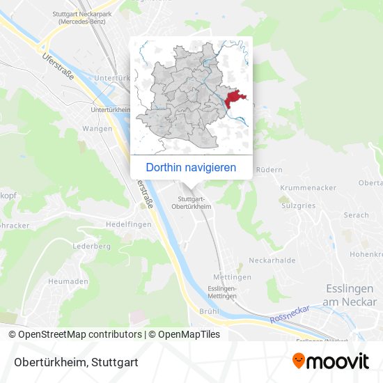 Obertürkheim Karte