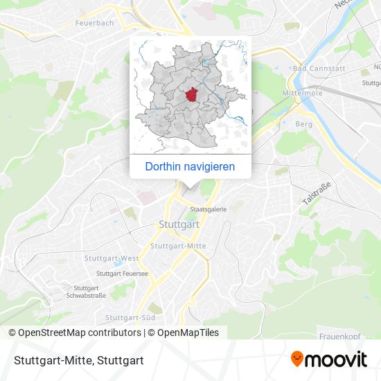 Stuttgart-Mitte Karte