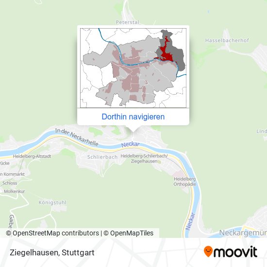 Ziegelhausen Karte