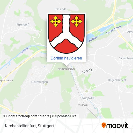 Kirchentellinsfurt Karte