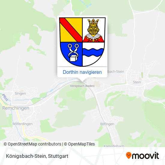 Königsbach-Stein Karte