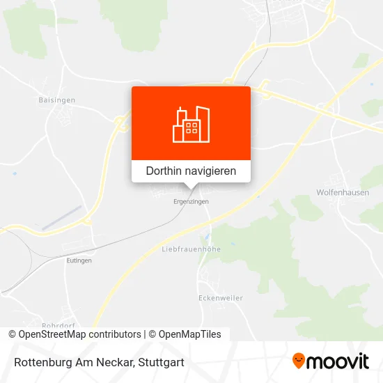 Rottenburg Am Neckar Karte