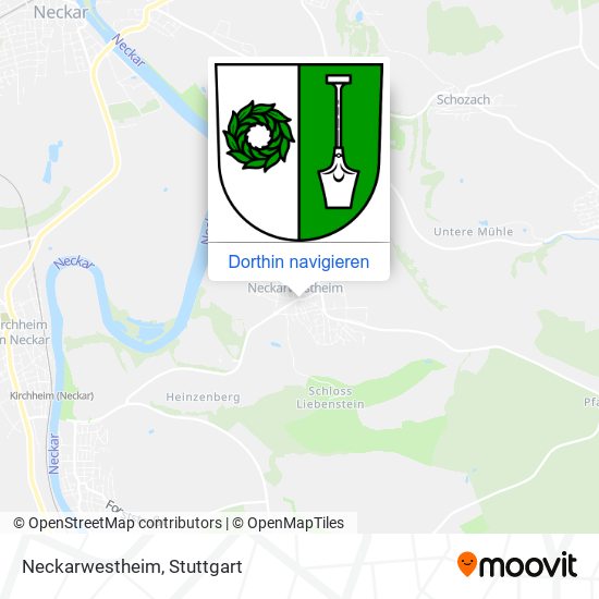 Neckarwestheim Karte
