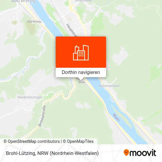 Brohl-Lützing Karte