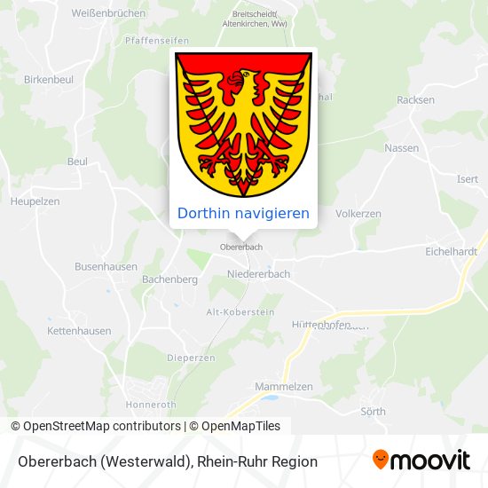 Obererbach (Westerwald) Karte