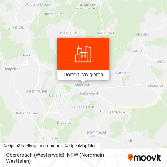 Obererbach (Westerwald) Karte