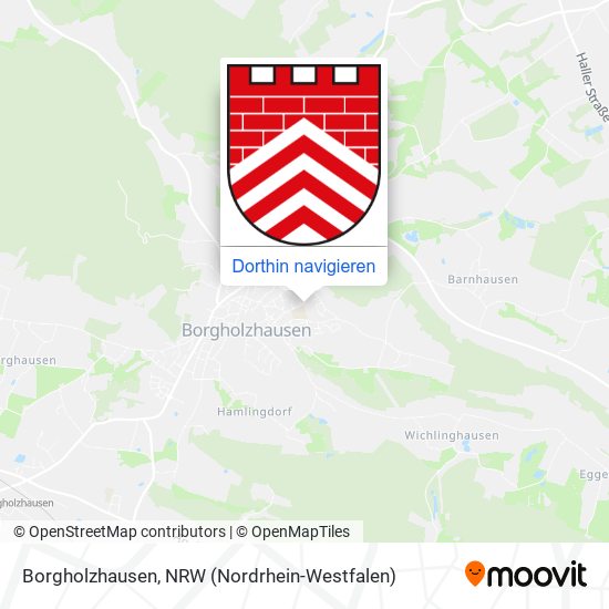 Borgholzhausen Karte