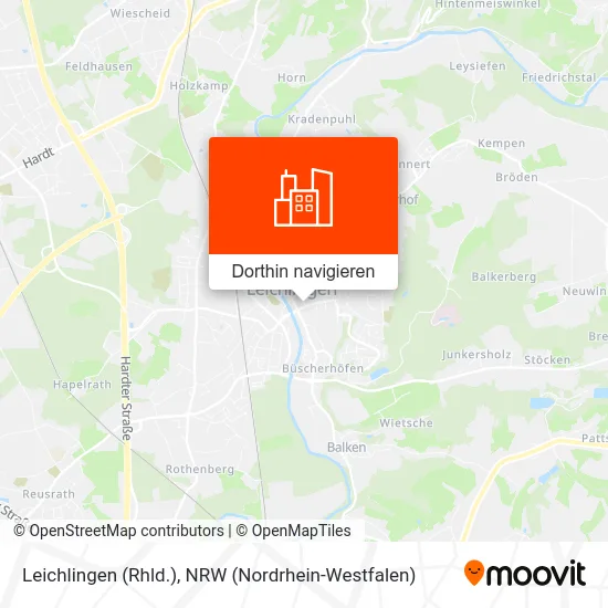 Leichlingen (Rhld.) Karte