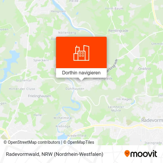 Radevormwald Karte