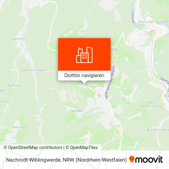 Nachrodt-Wiblingwerde Karte