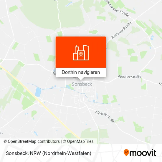 Sonsbeck Karte