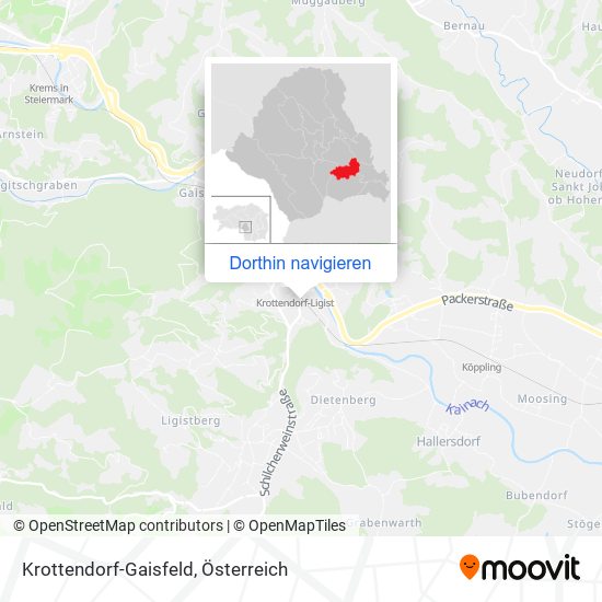 Krottendorf-Gaisfeld Karte