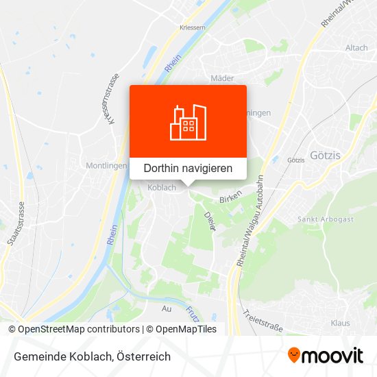 Gemeinde Koblach Karte