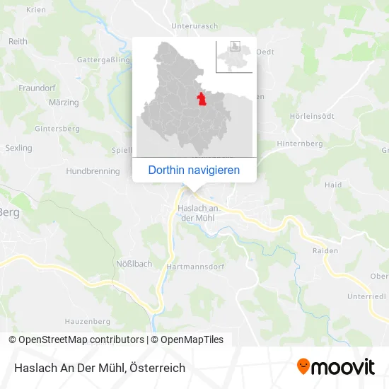 Haslach An Der Mühl Karte