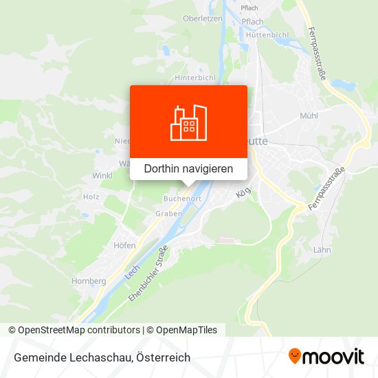 Gemeinde Lechaschau Karte