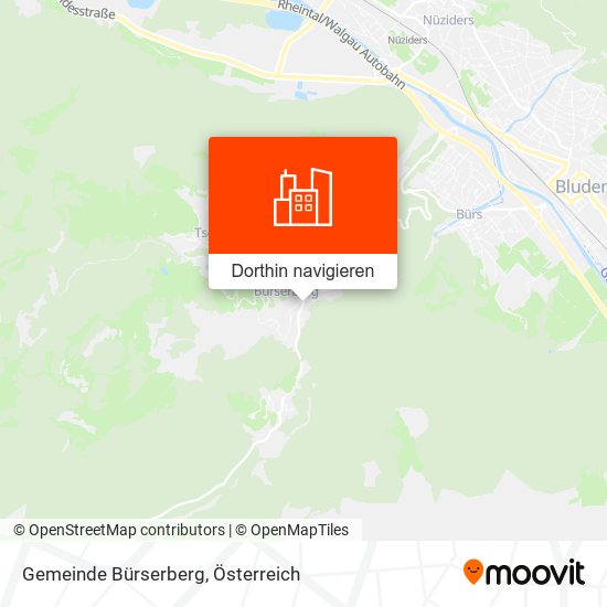 Gemeinde Bürserberg Karte