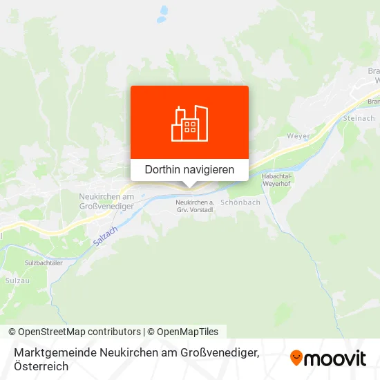 Marktgemeinde Neukirchen am Großvenediger Karte