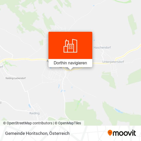 Gemeinde Horitschon Karte