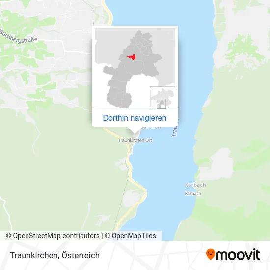 Traunkirchen Karte