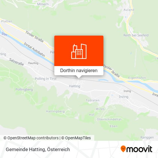 Gemeinde Hatting Karte