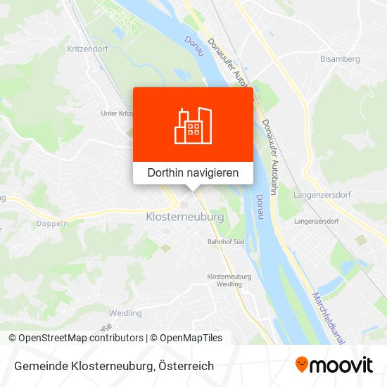 Gemeinde Klosterneuburg Karte