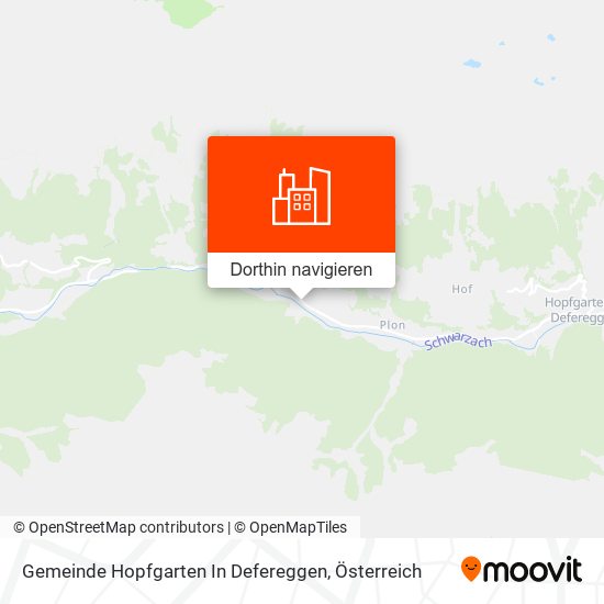 Gemeinde Hopfgarten In Defereggen Karte