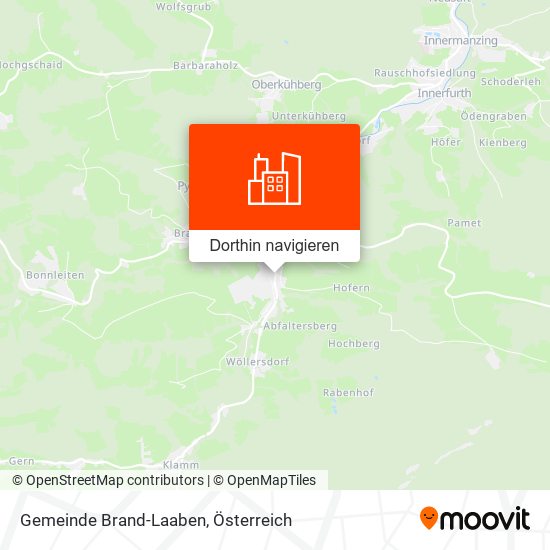 Gemeinde Brand-Laaben Karte